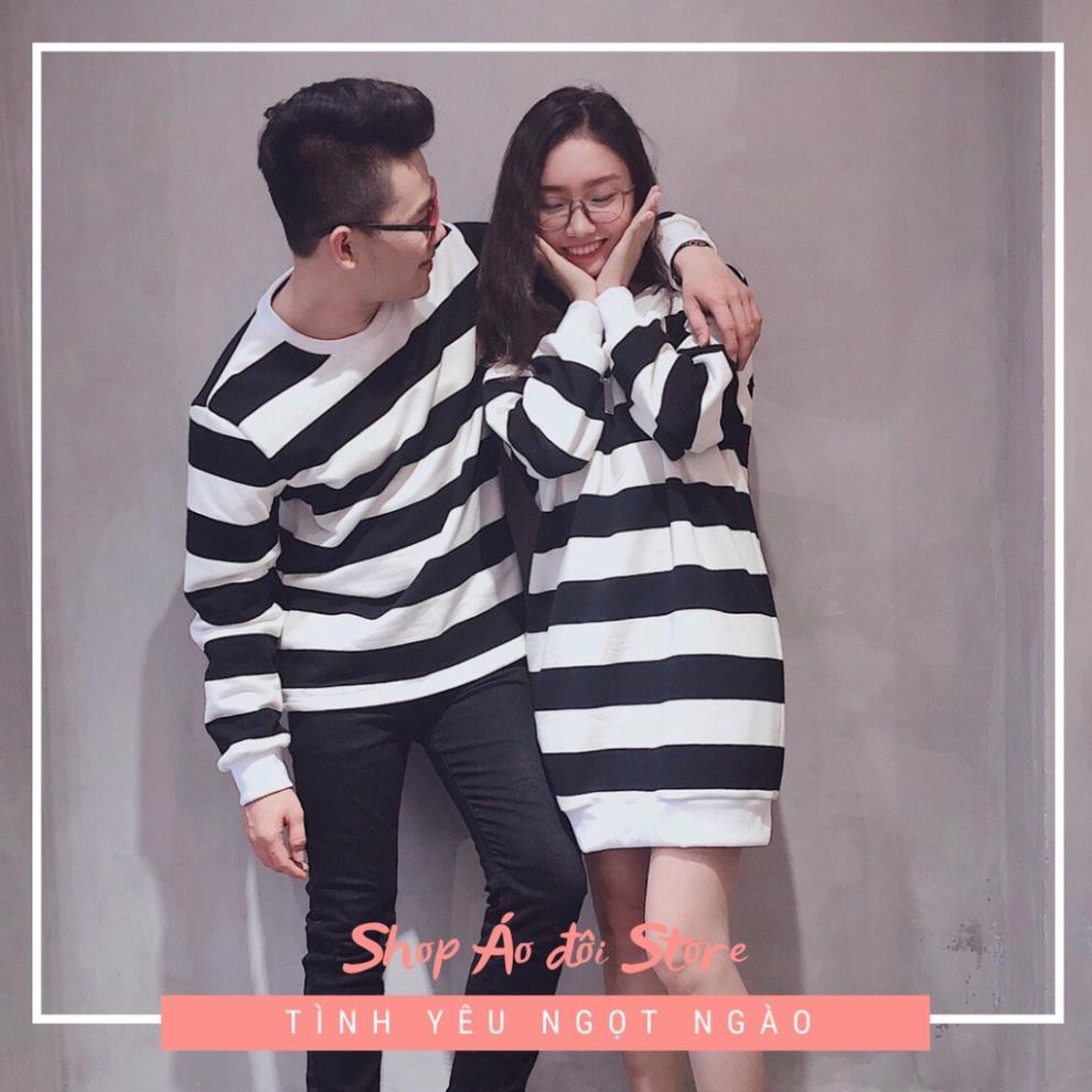 Đồ đôi nam nữ  thu đông gồm áo sweater nam và váy sweater nữ, chất liệu thun cotton cao cấp ! Hình chụp thật !