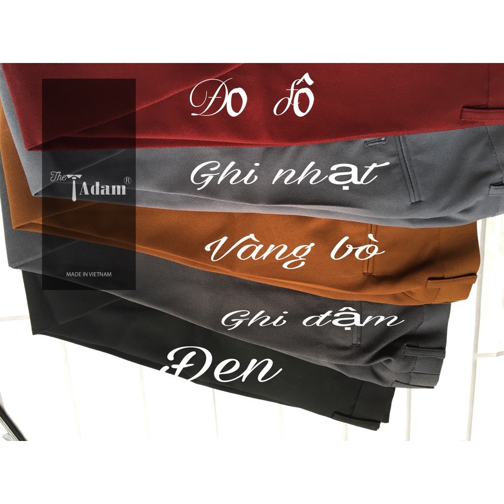 Quần tây nam đỏ đô, vàng bò