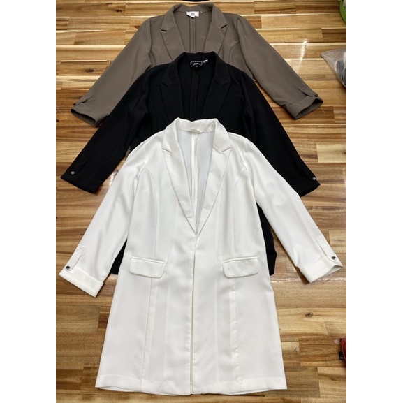 Áo Blazer dáng dài xuất dư