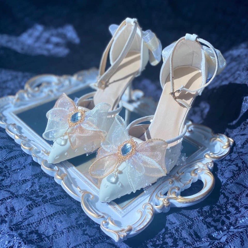 Giày thiết kế Lolita, giày cao gót tiểu thư