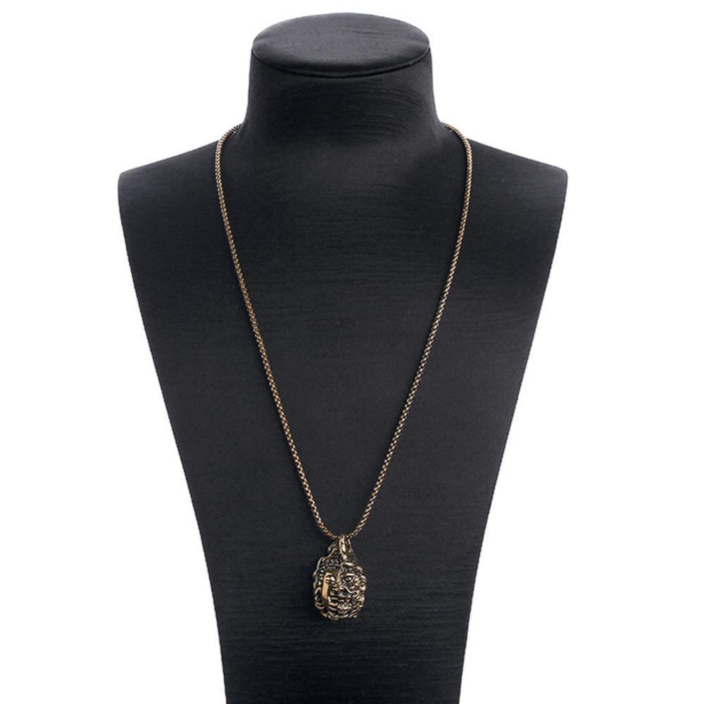 Vòng cổ Mặt Hình Phật Mạ Vàng 18K A5K5 Thời Trang Cho Nam Nữ