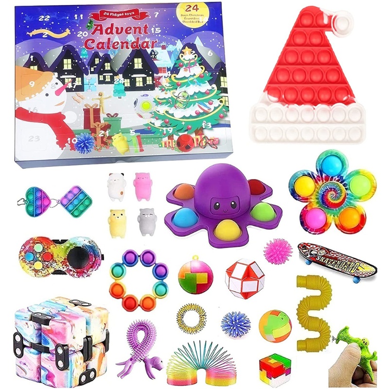 Đồ Chơi Squishy Hình Ông Già Noel / Người Tuyết / Nai Sừng Tấm Giúp Giảm Căng Thẳng