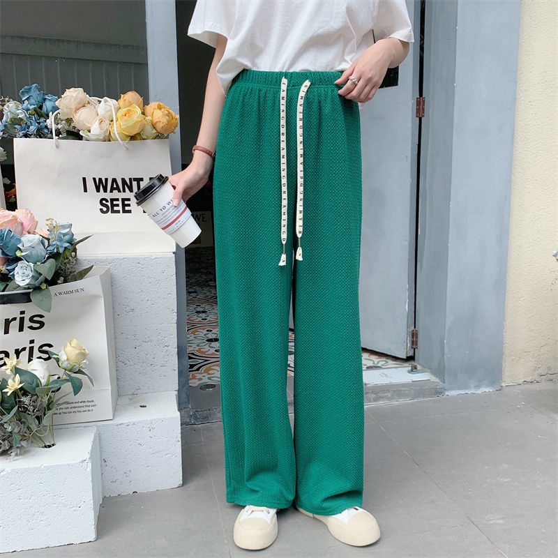 Quần Dài Nữ Ống Rộng Lưng Cao Thời Trang