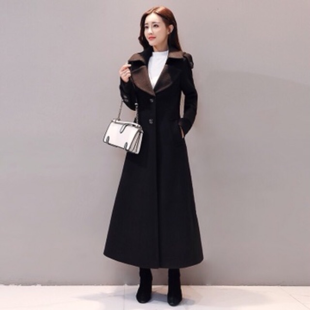 Áo dạ dáng dài phong cách hàn quốc Hàng Cao Cấp Quảng Châu