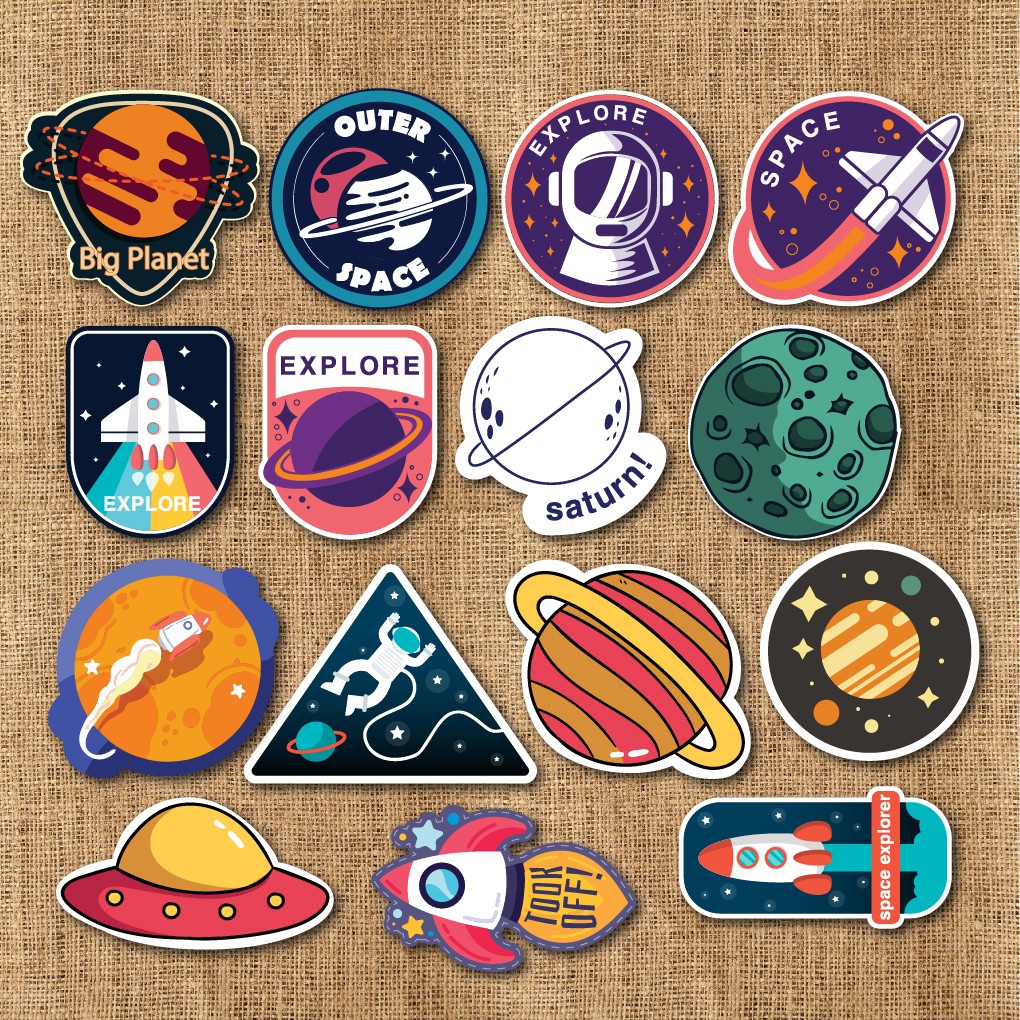 Sticker Vũ Trụ Galaxy chống nước sticker dán laptop, điện thoại, đàn guitar, mũ bảo hiểm, vali. MSP: G01