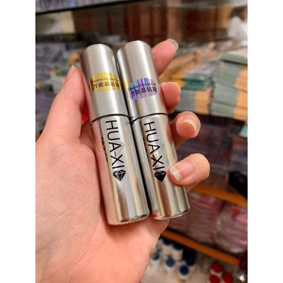 Top mắt mèo kim cương màu vàng vỏ bạc sang trọng cầm chắc tay chuyên dụng cho dân làm nail - Phụ kiện nail Hà Chi