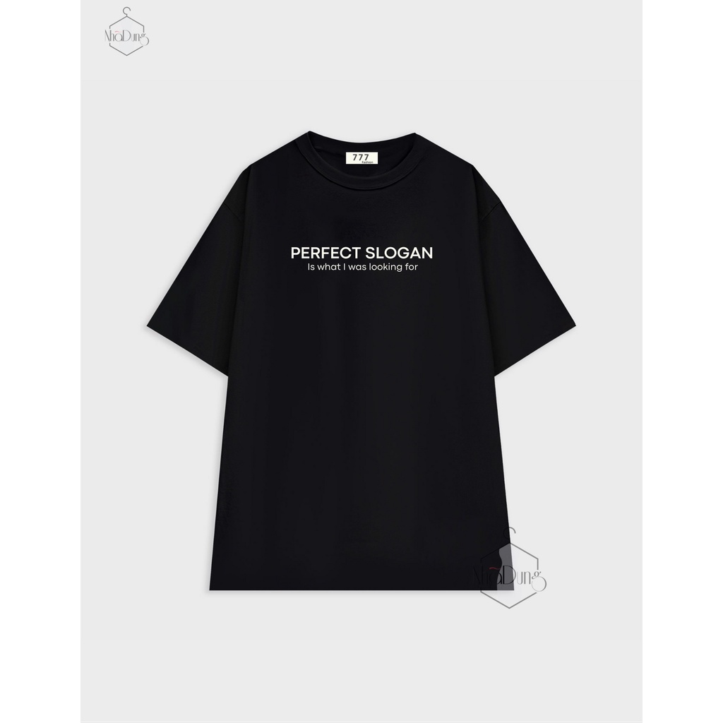 Áo thun áo phông nữ form basic vải cotton 100% tay ngắn thoáng mát mềm mịn tốt in chữ Perfect Slogan freesize dưới 58kg