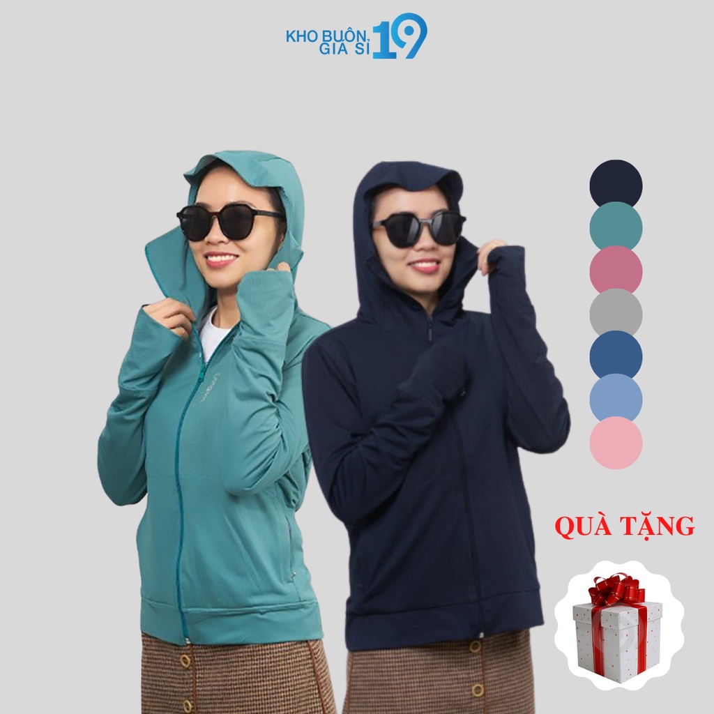 Áo Chống Nắng Nữ 2 lớp đai gấu to mã KB003 Vải Thông Hơi Cực Thoáng Mát, Chống Tia UV, Vải Nhật 7 màu