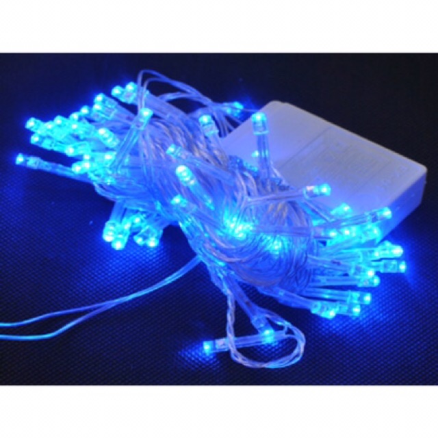 Dây đèn led trang trí không chớp 6m 50 bóng nhiều màu Trắng, Vàng, Dương, Đỏ, Xanh Lá, Tím, Hồng
