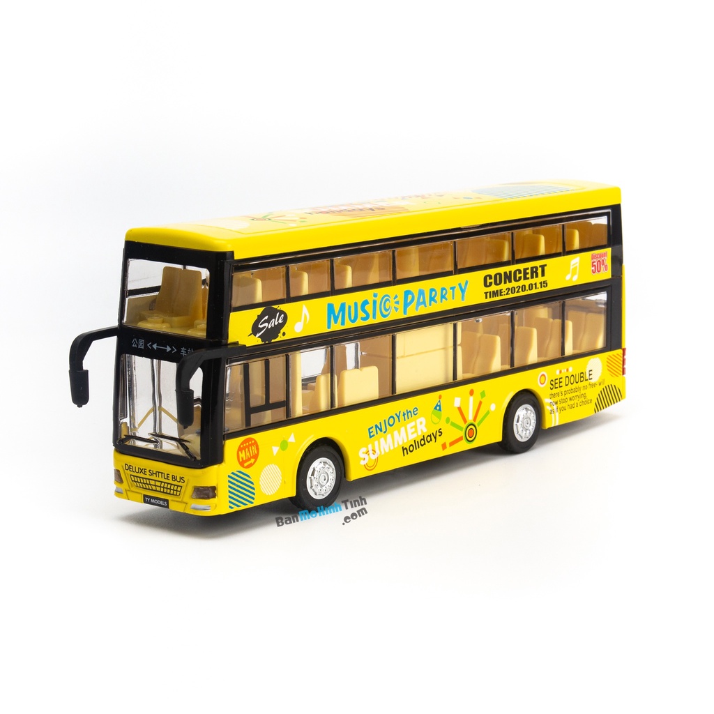 Mô hình xe buýt đồ chơi 2 tầng 1:36 Ty model