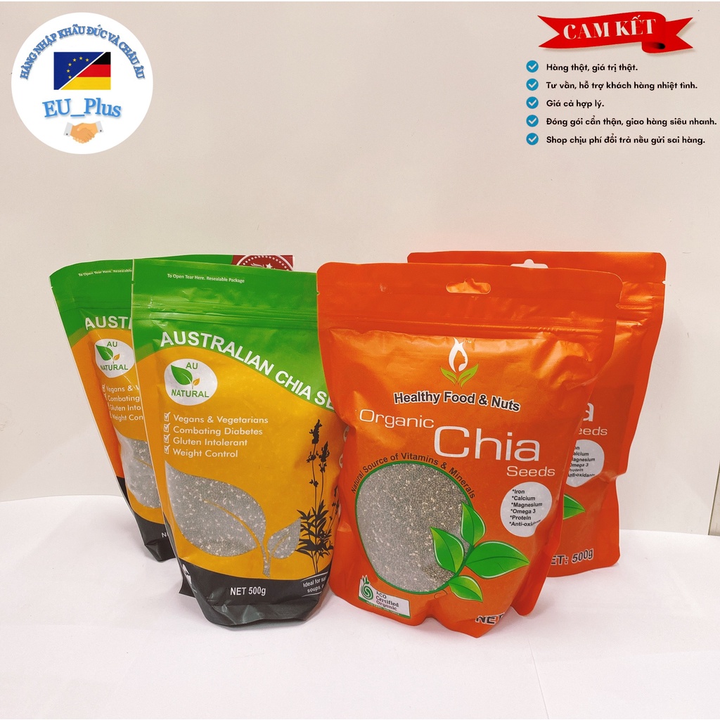 Hạt chia 500g - Úc túi vàng/ cam