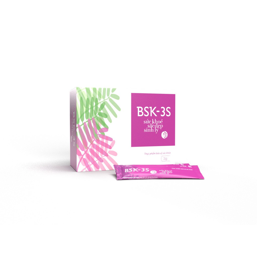 BSK-3S bổ sung tinh chất chống lão hóa và tăng cường sinh lý sắc đẹp nữ hộp 20 gói - HEALTH PHARMACY