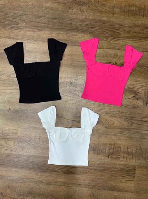 [ Mã WASTAPR giảm 10K đơn 50K] Áo croptop cúp ngực cổ U siêu hot - freesize dưới 51kg- Carotshop | BigBuy360 - bigbuy360.vn