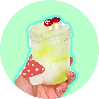 Slime đá bào jelly LIMENADE GRASS ~ Slime cỏ chanh sả màu neon xinh xẻo