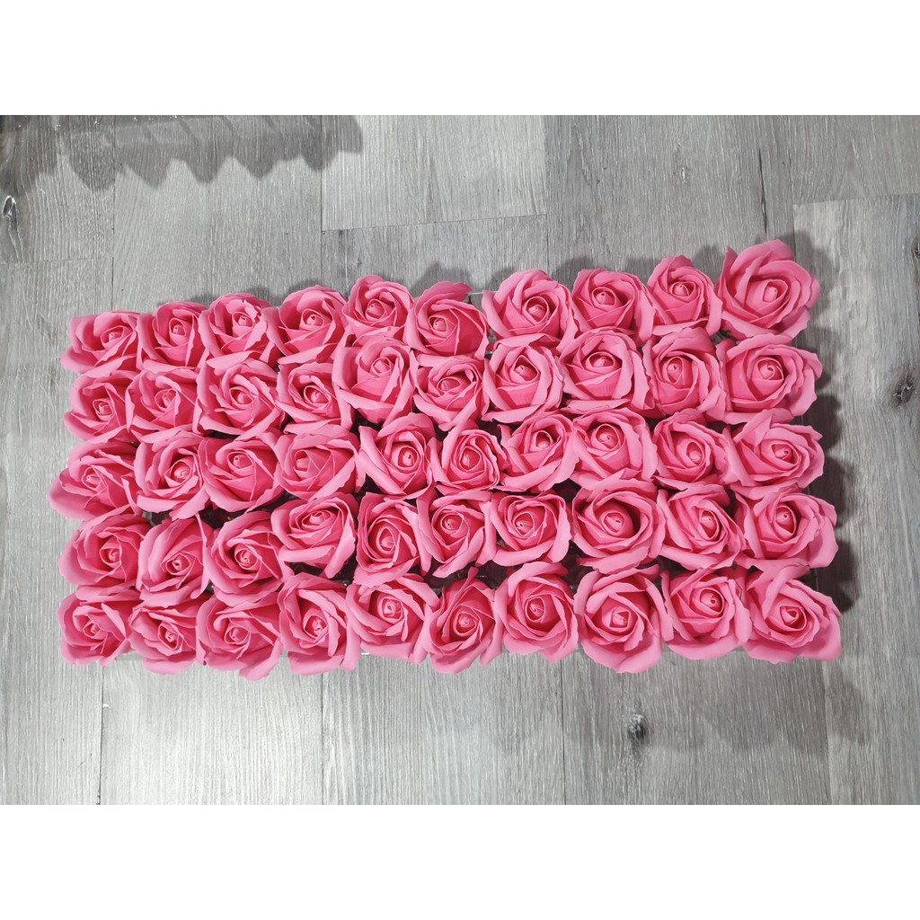Hộp hoa hồng sáp 50 bông tone hồng