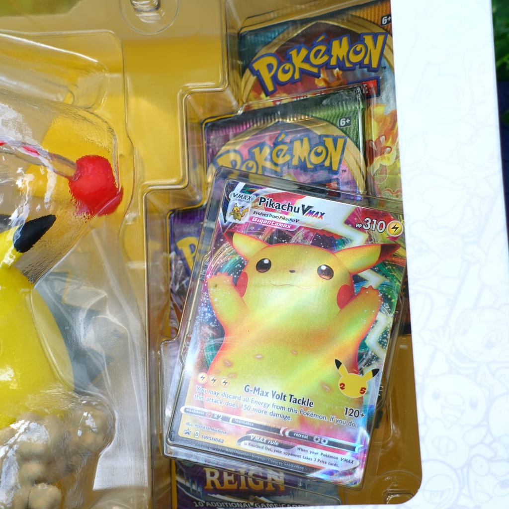 Bài Pokemon TCG Celebrations Premium Figure Collection Pikachu VMAX Build Deck CHÍNH HÃNG MỸ POKTCGUSFC03