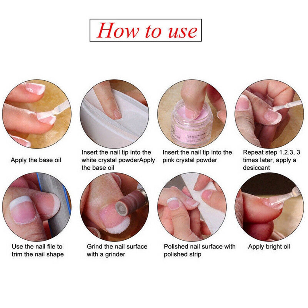 [Hàng mới về] Khay nhúng bột trang trí móng tay sử dụng tiện lợi