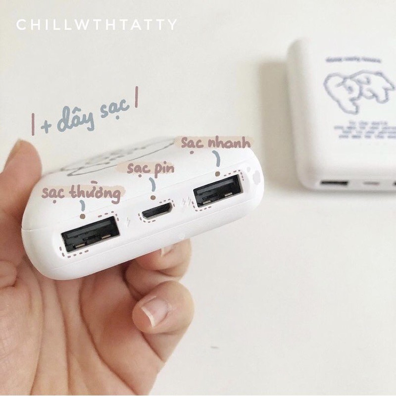 SẠC DỰ PHÒNG TEDDY DUNG LƯỢNG 10000MAH