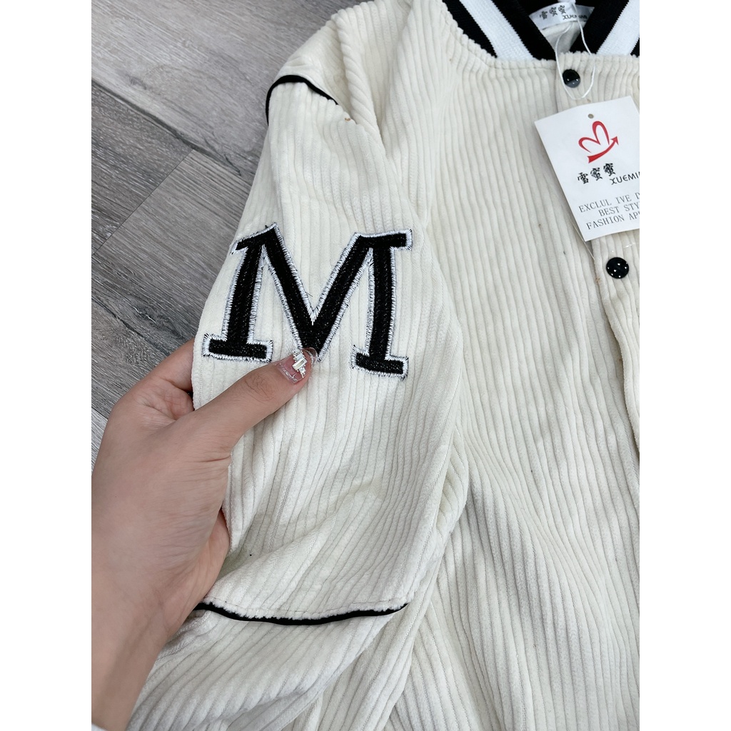 Set nhung tăm oze mix chân váy ngắn chữ a kèm thắt lưng