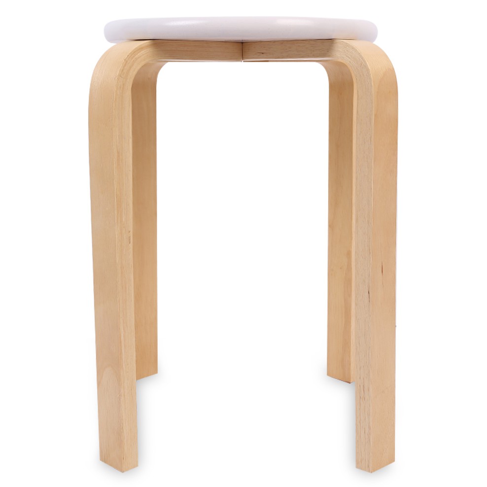 Ghế gỗ chân dẹp - 3 màu (Hàng tháo rời)