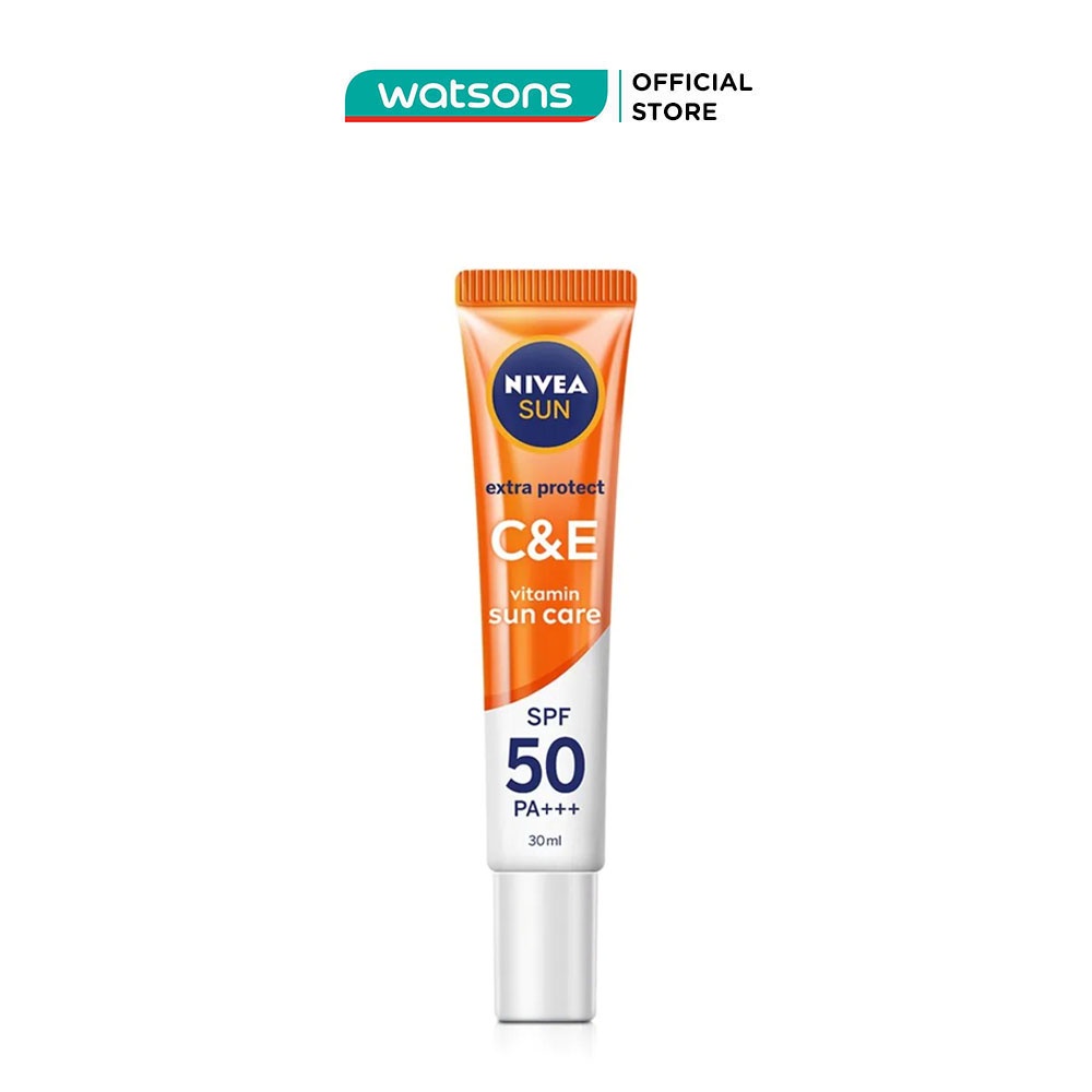 Serum Chống Nắng Nivea Dưỡng Da Sáng Khỏe Vitamin C&amp;E SPF50 PA+++ 30ml