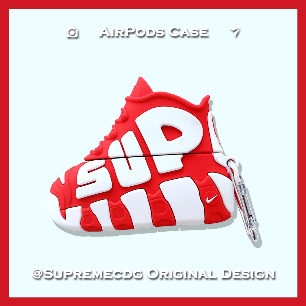 Vỏ Đựng Bảo Vệ Hộp Sạc Tai Nghe Airpods 1 / 2 Hình Đôi Giày Nike Air More Uptempo
