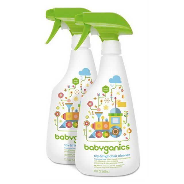 Nước rửa đồ chơi, bàn ăn Babyganics 502ml - Mỹ