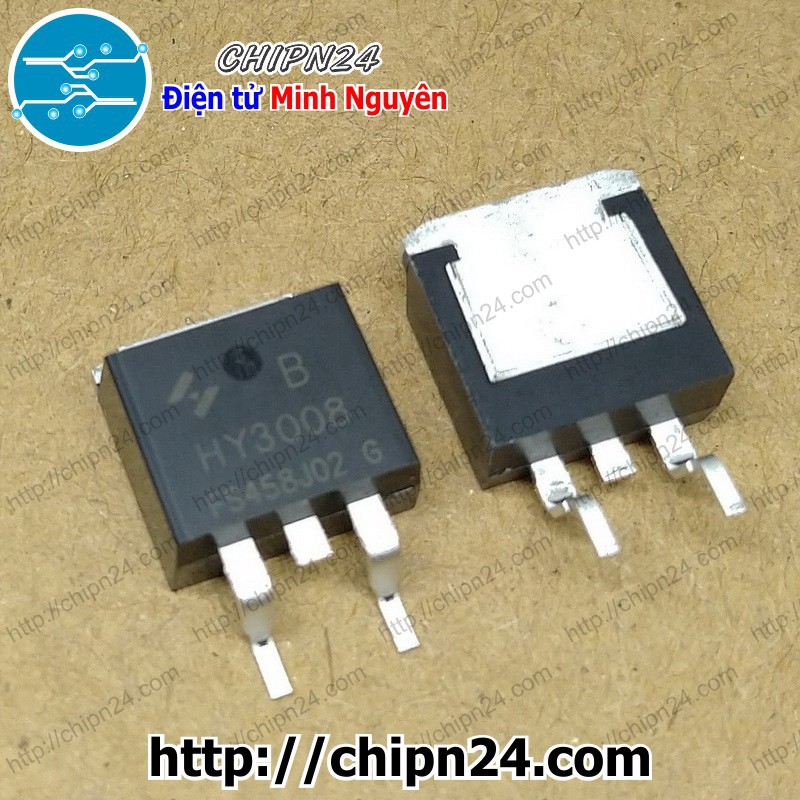 [1 CON] Mosfet Dán HY3008 TO-263 100A 80V Kênh N (SMD Dán) (3008)