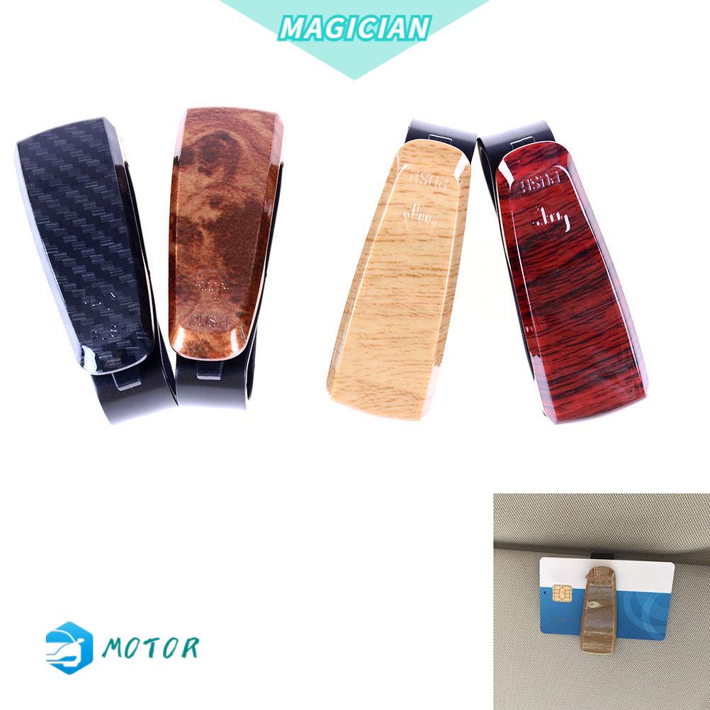 Giá Đỡ Mắt Kính/Kính Mát Bằng Nhựa + Gỗ Tiện Dụng Cho Xe Hơi