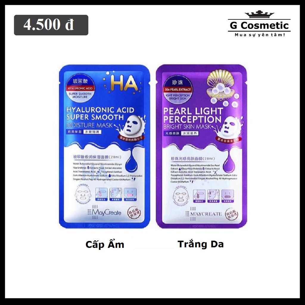 MẶT NẠ MAYCREATE Tím và Xanh (Miếng) | BigBuy360 - bigbuy360.vn