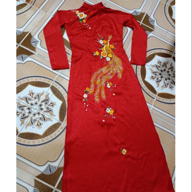 Áo dài gấm 2tà