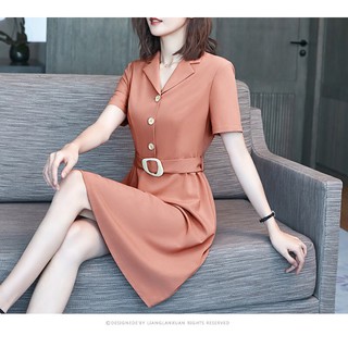355k đầm suông cam