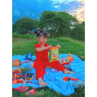 Bộ bà ba cổ V cho bé gái