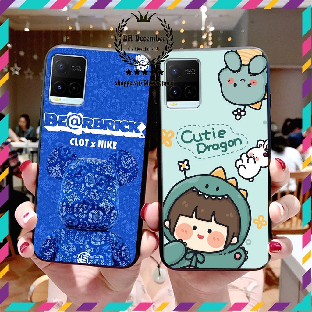 Ốp lưng Vivo Y21 in hình 3D lucky, gấu Brick xinh xắn - KHÔNG NÊN BỎ LỠ