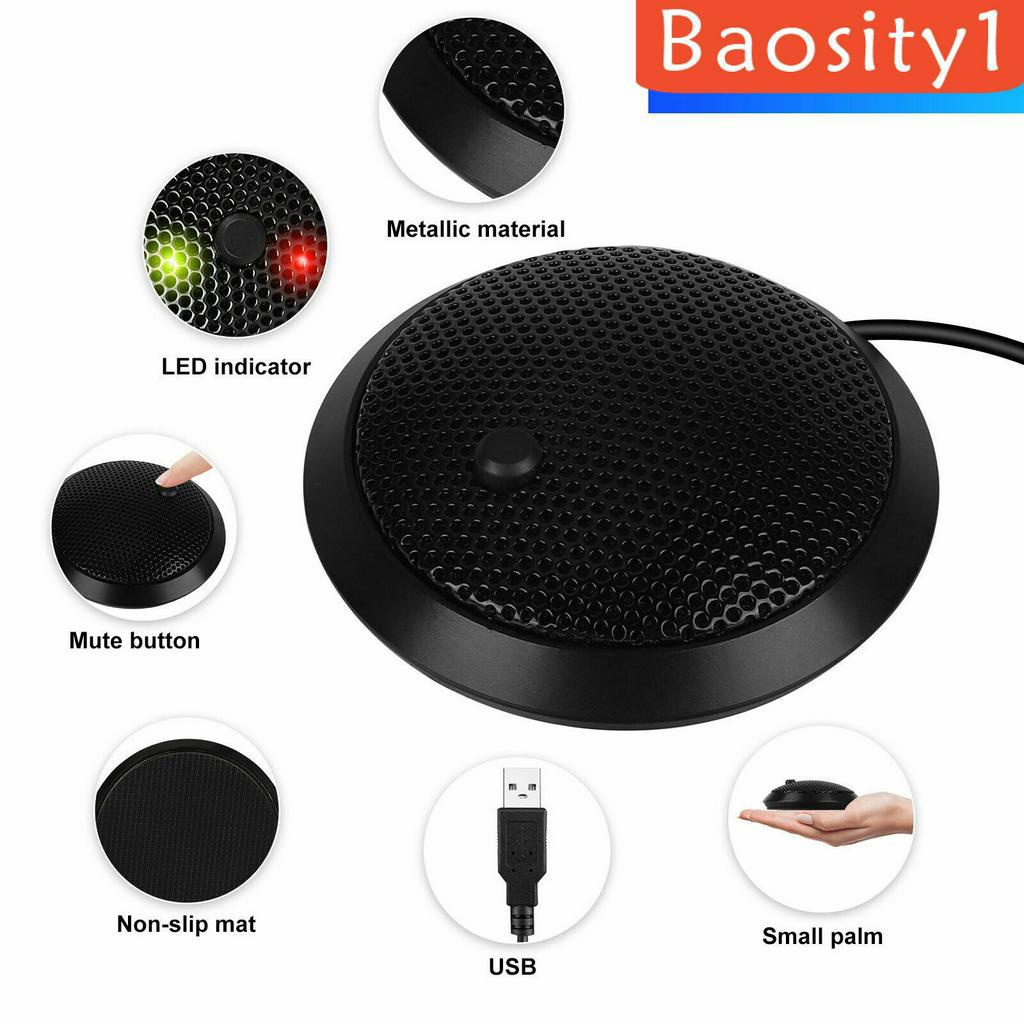 Micro thu âm đa hướng 360 độ đầu cắm USB không gây ồn dành cho máy tính