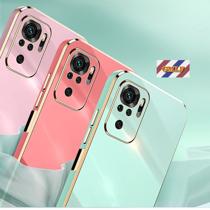 Ốp Điện Thoại Silicon Mạ Viền 6D Cho Xiaomi Redmi Note 10 9 Pro 10S 9S 7S 8 7