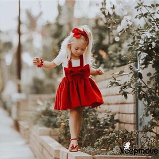 Đầm Yếm Kiểu Giáng Sinh Dành Cho Bé Gái 1-6 Tuổi
