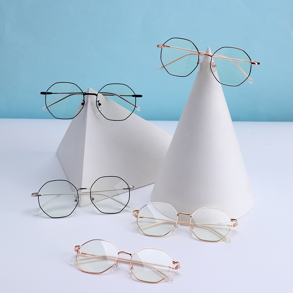 Mắt kính gọng kim loại phong cách retro dành cho nam nữ