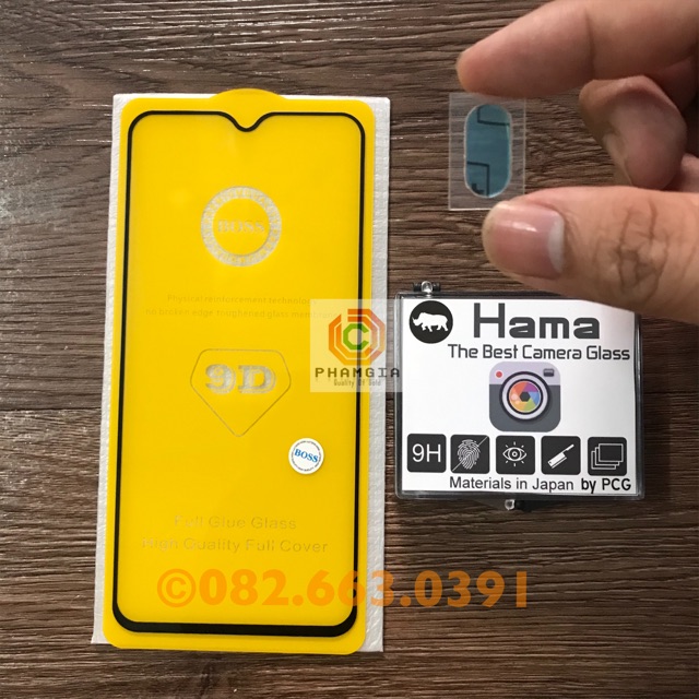 Samsung A10s - kính cường lực full + camera a10s
