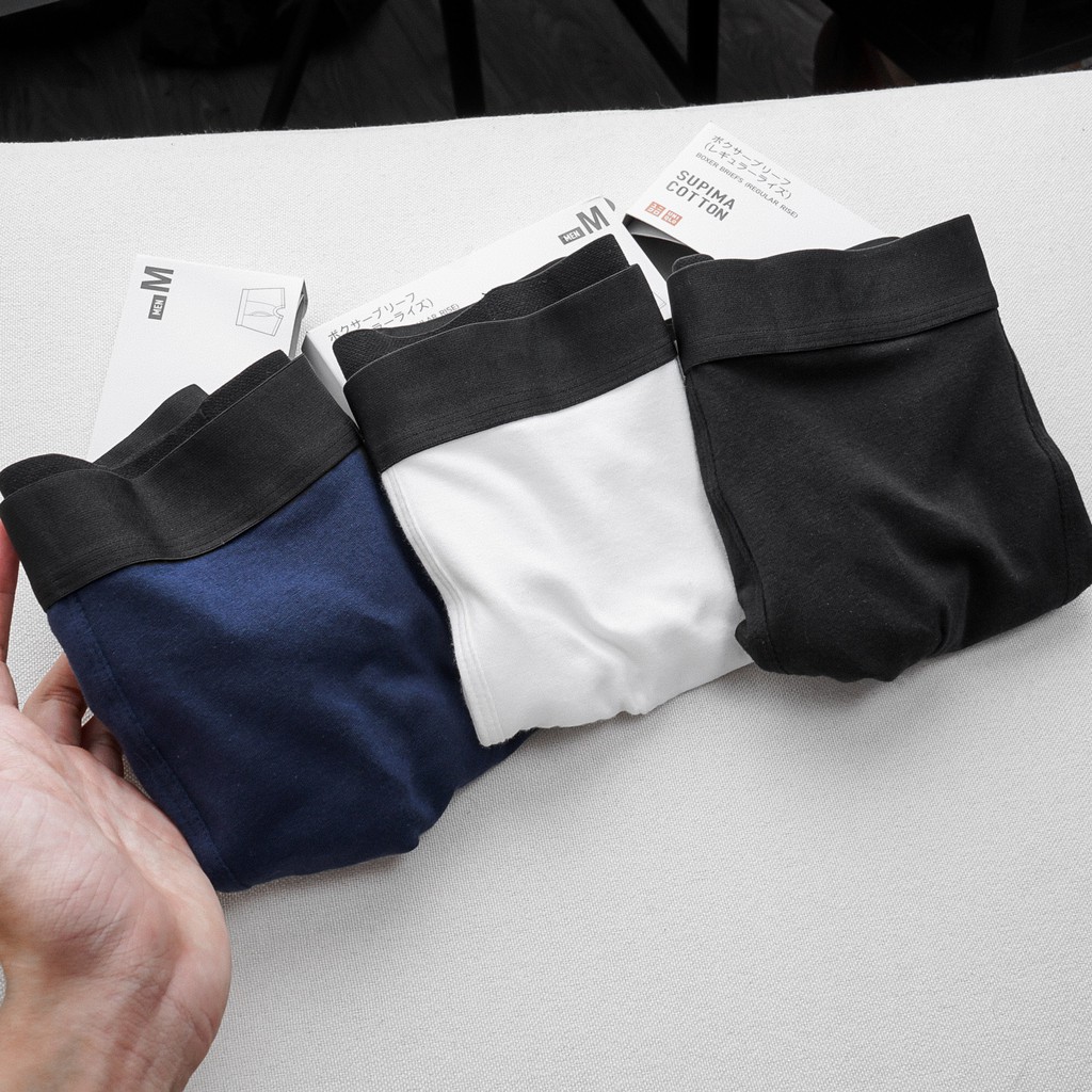 Quần lót nam DÁNG SỊP ĐÙI BOXER Supima cotton thoáng mát co giãn 4 chiều hàng xuất Nhật