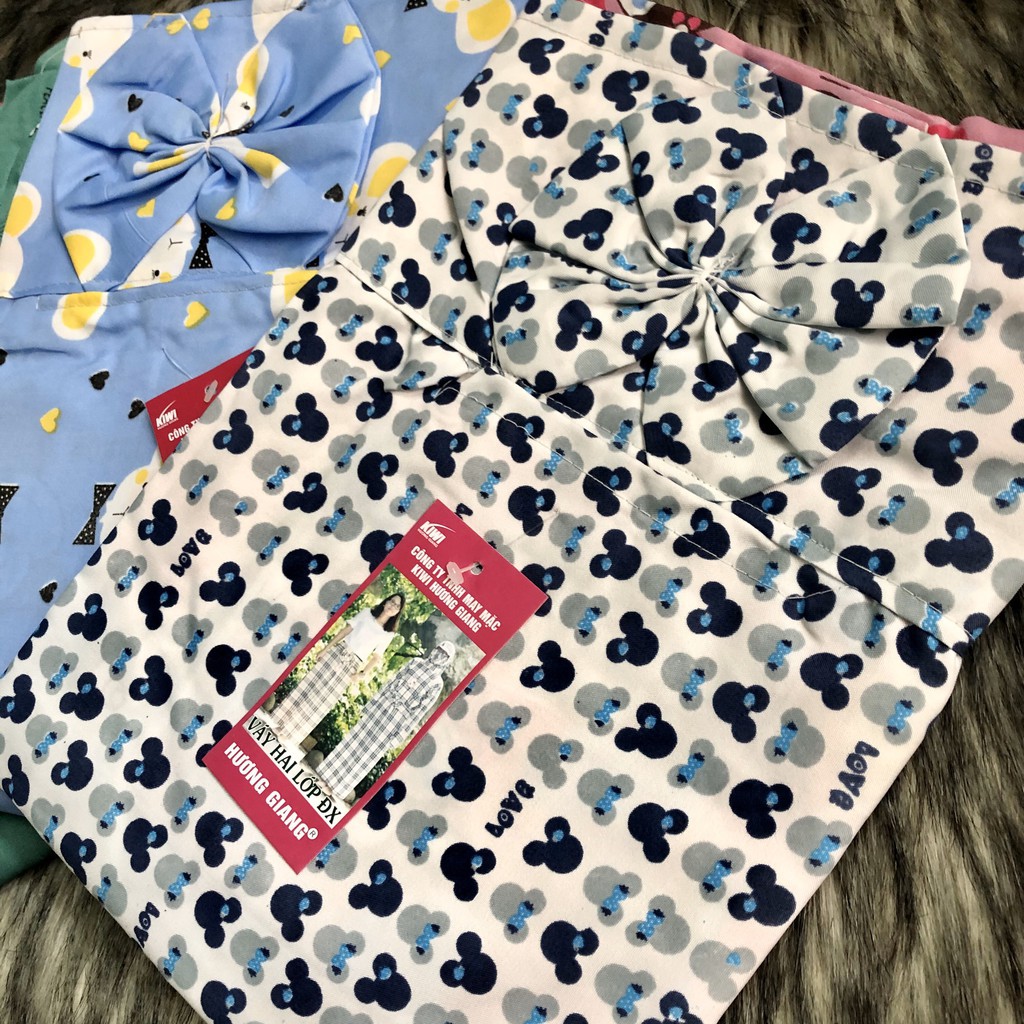 Váy chống nắng vải KATE 2 lớp dày, không xù