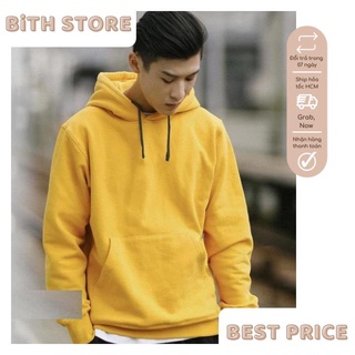 Áo khoác Hoodie chui đầu nam nữ màu trơn form basic giá rẻ, áo khoác nam có mũ chùm đầu