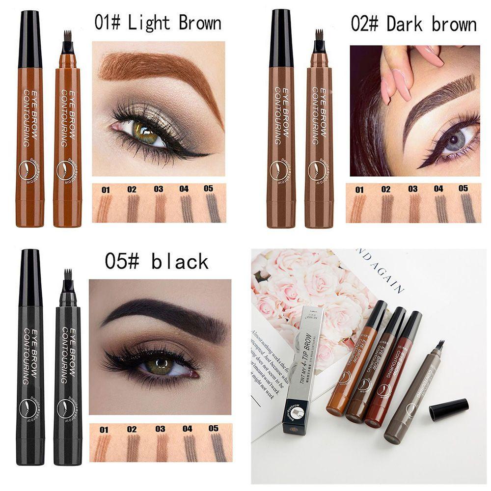 Bút Kẻ Lông Mày Hai Đầu Chống Thấm Nước Lâu Trôi SOFTNESS