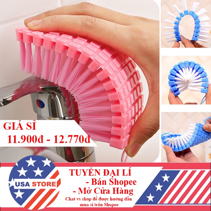 Bàn Chải Cọ Nhà Tắm Đa Năng - Uốn Dẻo Siêu Bền K9
