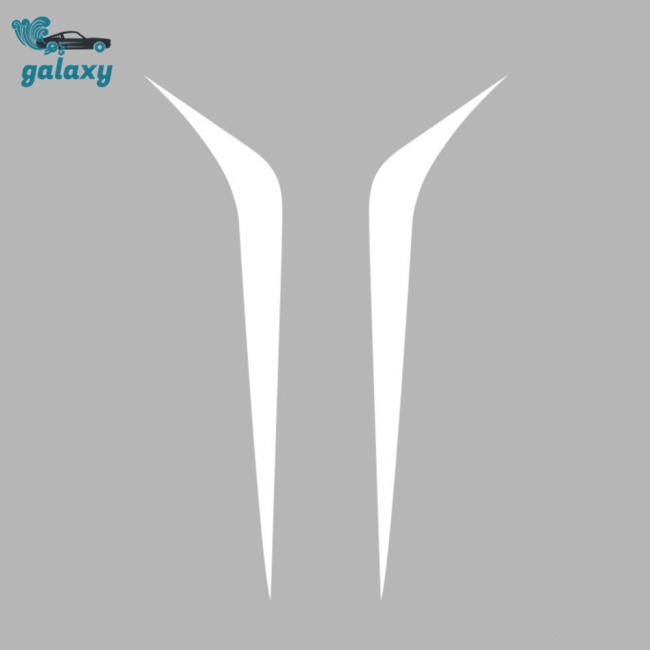 Galaxy Bộ 2 Miếng Dán Trang Trí Xe Hơi Họa Tiết Kẻ Sọc Diy