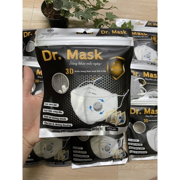 Khẩu trang 3D Dr Mask 4 lớp