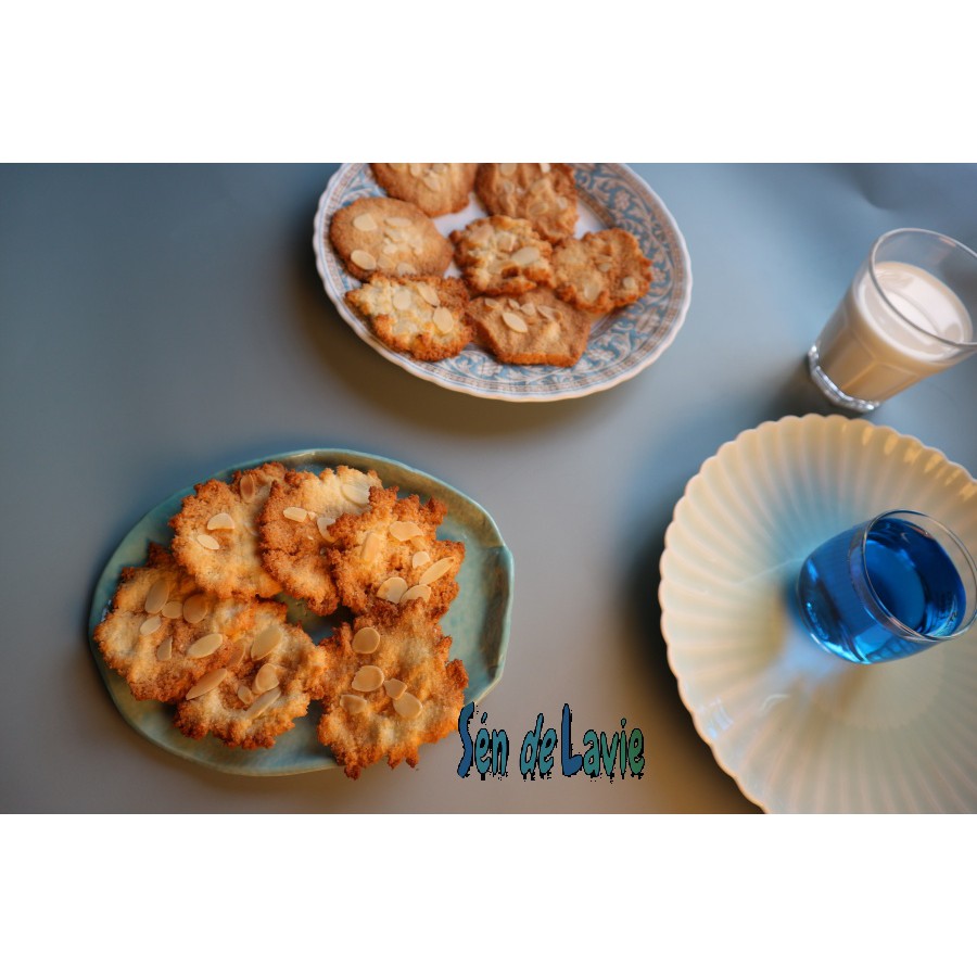 Combo Làm Bánh Bánh Quy Dừa Hạnh Nhân - Almond & Coconut Cookies - Sén de Lavie