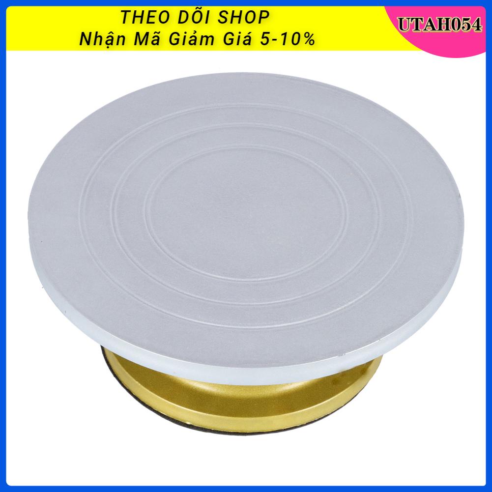 Utah054 Bánh thép dẻo dày Bàn xoay 360 ° trang trí đứng cho cửa hàng tráng miệng tại nhà