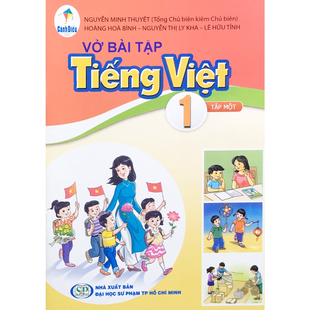 Sách Vở bài tập tiếng việt 1 tập 1 (CD) và 2 tập giấy kiểm tra cấp 1