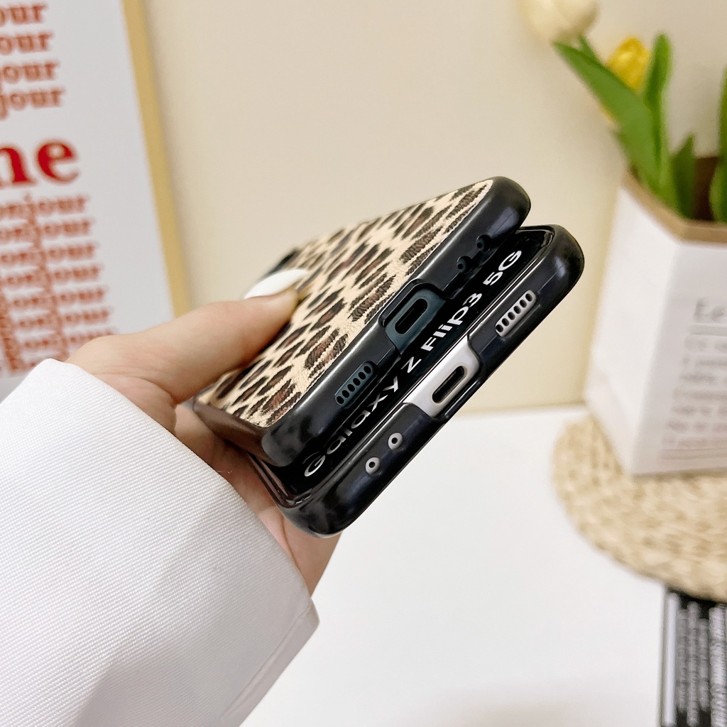 Bao Da Điện Thoại PU PC Cứng Màu Trơn Chống Sốc Cho Samsung Galaxy Z Flip 4 5G Z Flip 4
